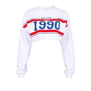 Streetwear CropTop LongSleeves NewYork since 1990